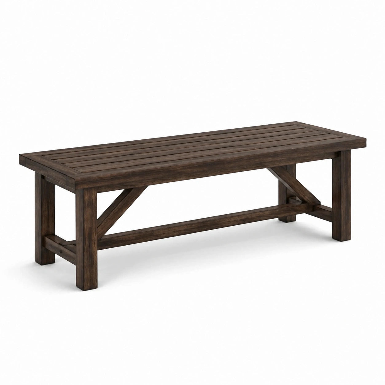 Banco de Madera Maciza Marrón
